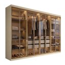 Ver imagem 3 de Guarda-Roupa Casal 8 Portas com 8 Portas Reflecta com LED Paris Yescasa
