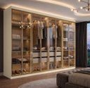 Ver imagem 7 de Guarda-Roupa Casal 8 Portas com 8 Portas Reflecta com LED Paris Yescasa