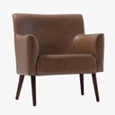 Ver imagem 1 de Poltrona Malbec Pés em Madeira 78x70x60 Cm Marrom/Marrom