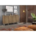 Ver imagem 7 de Aparador Buffet Retrô Multimóveis 4 Portas Rustic/branco