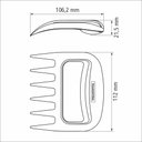 Ver imagem 5 de Conjunto de Garras para Churrasco Tramontina 2 Pç Preta