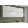 Armário Duplo Aéreo Com 14 Portas Alemanha Branco Bela Casa - 5