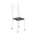 Ver imagem 5 de Conjunto de Mesa Tubular 100cm x 60cm com Tampo e 4 Cadeiras Dany Branco/Preto