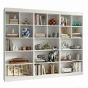 Ver imagem 2 de Kit 3 Estantes Multiuso para Livros 183x94cm Yescasa Branco