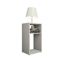 Ver imagem 4 de Mesa de Cabeceira Pequena 2 Nichos em Mdf Plancasa:off White