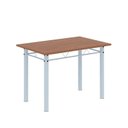Ver imagem 4 de Conjunto de Mesa Tubular 100x60cm Tampo em MDF e 4 Cadeiras Dany Branco/Preto