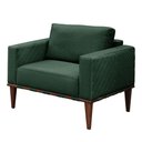 Ver imagem 4 de Conjunto - 2 Poltronas Bella Luxo Madeira Maciça Castellar Veludo Verde