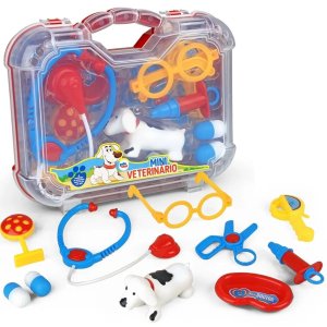 Mini Maleta Infantil Brincando de Veterinario - Paki Toys 1277