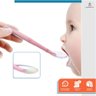 Colher Anatômica em Silicone Bebe Alimentação Papinha Rosa - 4