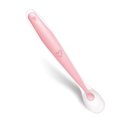 Ver imagem 1 de Colher Anatômica em Silicone Bebe Alimentação Papinha Rosa