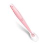 Colher Anatômica em Silicone Bebe Alimentação Papinha Rosa - 1