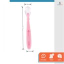 Ver imagem 2 de Colher Anatômica em Silicone Bebe Alimentação Papinha Rosa