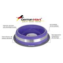 Ver imagem 2 de Kit 2 Comedouros Inox Prestige Roxo 210ml - Antiderrapante e Durável