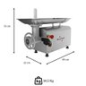 Picador e Moedor de Carnes Skymsen Ps-10 Inox 220v Boca 10 0,5 Hp-cv 500w 526584 - 2