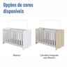 Conjunto Quarto de Bebê 1 Berço 1 Cômoda Trocador 4 Gavetas 1 Prateleira - 9