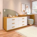 Ver imagem 2 de Cômoda com Escrivaninha em L com 6 Gavetas Leonie Yescasa