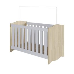 Conjunto Quarto de Bebê 1 Berço 1 Cômoda Trocador 4 Gavetas 1 Prateleira - 6