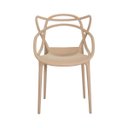 Ver imagem 2 de Kit 2 Cadeiras Allegra Nude Sala Cozinha Jantar