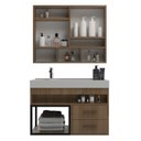 Ver imagem 2 de Conjunto Gabinete para Banheiro com Espelheira Avant 80 