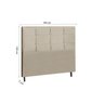 Cabeceira Estofada Box Casal Encosto para Cama Hylux 144x126 New Foam - 2