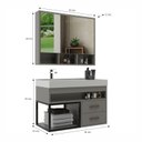 Ver imagem 3 de Conjunto Gabinete para Banheiro com Espelheira Avant 80