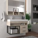 Ver imagem 1 de Conjunto Gabinete para Banheiro com Espelheira Avant 80