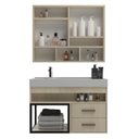 Ver imagem 2 de Conjunto Gabinete para Banheiro com Espelheira Avant 80 