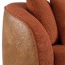Ver imagem 7 de Poltrona Decorativa Maya Pes Madeira Linho Color Trend e Courino Tca 303 Tcs 727 Moll