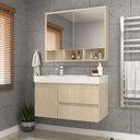 Ver imagem 1 de Conjunto Gabinete para Banheiro com Espelheira Orla 80