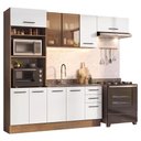 Ver imagem 2 de Armário de Cozinha Completa 270 cm Rustic/Branco Agata Madesa 13