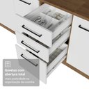 Ver imagem 7 de Armário de Cozinha Completa 270 cm Rustic/Branco Agata Madesa 13