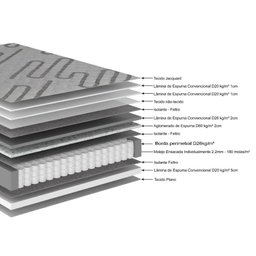 Colchão King Ecoflex Super Size Resistive Molas Ensacadas 193x203x28cm - M - 2