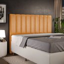 Ver imagem 1 de Cabeceira Cama Box Casal King 195 cm Dália W01 Couríssimo Whisky - Lyam Decor