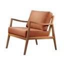 Ver imagem 2 de Poltrona Decorativa Linho Terracota Isis