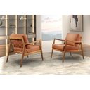 Ver imagem 1 de Poltrona Decorativa Linho Terracota Isis