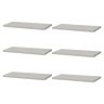 Kit 6 Prateleiras 40 X 20cm Branca Suporte Invisível - 1