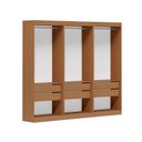 Ver imagem 2 de Guarda-Roupa Closet 3 Módulos Roupeiro sem Portas 6 Gavetas Versatille Yescasa