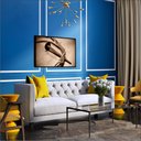 Ver imagem 2 de Quadro Decorativo Canvas Moldura Grande Filete Jesus Cristo Versículos Gg