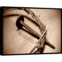 Ver imagem 1 de Quadro Decorativo Canvas Moldura Grande Filete Jesus Cristo Versículos Gg