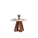 Ver imagem 2 de Conjunto Sala de Jantar Mesa Redonda Kiara Tampo de Vidro com 4 Cadeiras Yasmin