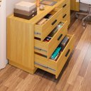 Ver imagem 5 de Escrivaninha Mesa Escritório em L com 6 Gavetas Cômoda Leonie Yescasa