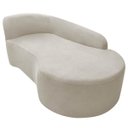 Ver imagem 5 de Kit Divã Recamier Orgânico França 140cm Lado Direito e Poltrona Amore Linho