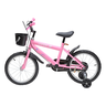 Bicicleta Aro 16 Infantil Menina com Rodinhas de Treinamento Zippy Rosa - 8