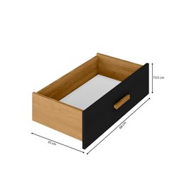 Escrivaninha em L com 6 Gavetas Cômoda Leonie Yescasa - 10