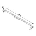 Ver imagem 2 de Arandela Newline Fit Led 647 114cm Bivolt Cobre 3000k Luz Amarela