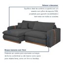 Ver imagem 7 de Sofá Cama Retrátil e Reclinável 3 Lugares Veludo Cinza França 210cm Yescasa