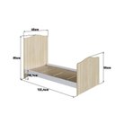 Ver imagem 4 de Conjunto Quarto de Bebê 1 Berço 1 Colchão 1 Cômoda 4 Gavetas 1 Prateleira