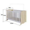 Ver imagem 5 de Conjunto Quarto de Bebê 1 Berço 1 Colchão 1 Cômoda 4 Gavetas 1 Prateleira