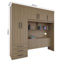 Ver imagem 4 de Guarda Roupa 5 Portas 3 Gavetas 1 Baú Cancun