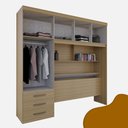 Ver imagem 6 de Guarda Roupa 5 Portas 3 Gavetas 1 Baú Cancun